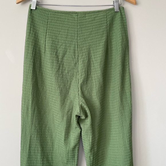 Cider green high waist flare pants large - Picture 5 of 9